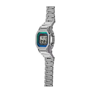 Pre-owned Casio G-shock Digital Charcoal Grey Stainless Steel Men's Watch Gmwb5000pc-1