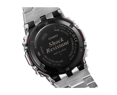 Pre-owned Casio G-shock Digital Charcoal Grey Stainless Steel Men's Watch Gmwb5000pc-1