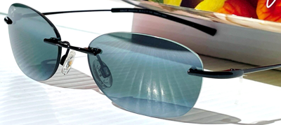 Pre-owned Maui Jim Mixed Plate 721-02 Black Grey Polarized Sunglasses Men Women Kids