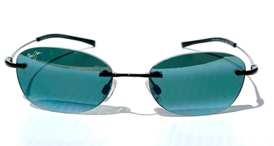 Pre-owned Maui Jim Mixed Plate 721-02 Black Grey Polarized Sunglasses Men Women Kids