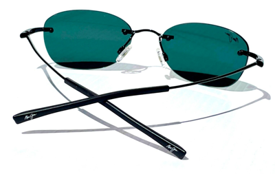 Pre-owned Maui Jim Mixed Plate 721-02 Black Grey Polarized Sunglasses Men Women Kids