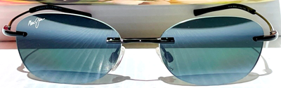 Pre-owned Maui Jim Mixed Plate 721-02 Black Grey Polarized Sunglasses Men Women Kids