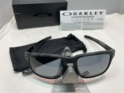 Pre-owned Oakley Holbrook Mix Matte Black Camo Prizm Grey Polarized Sunglasses Oo9384-19