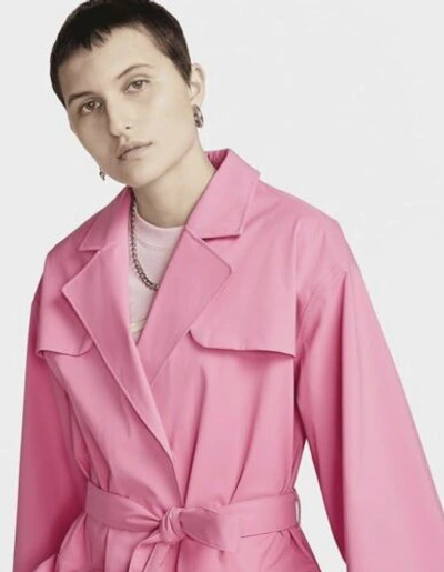 Pre-owned Nike Size S-  Sportswear Storm-fit Adv Tech Pack Women's Trench Coat, Pink Glow.