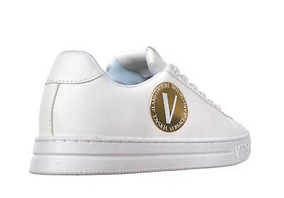 Pre-owned Versace Jeans Couture Women's Sneakers Shoes 75va3sk3 Court White