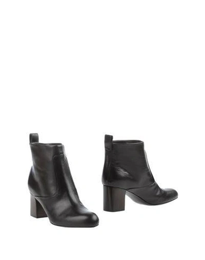 Shop Veronique Branquinho Ankle Boot In Dark Brown