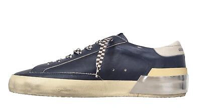 Pre-owned Golden Goose Vintage Men's Sneakers Superstar 50789 Blue Leather Shoes