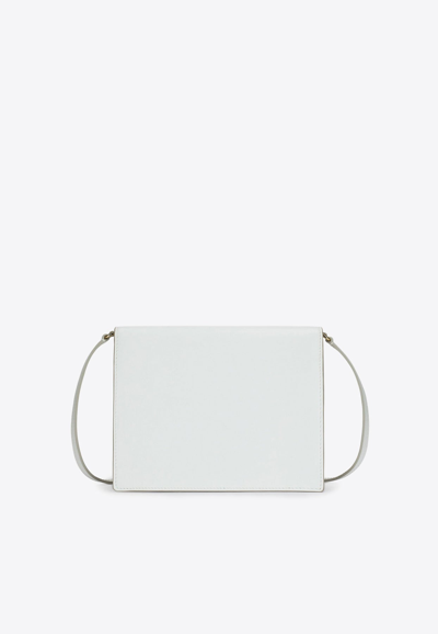 Dolce & Gabbana Women Dg Logo Leather Crossbody Bag In White