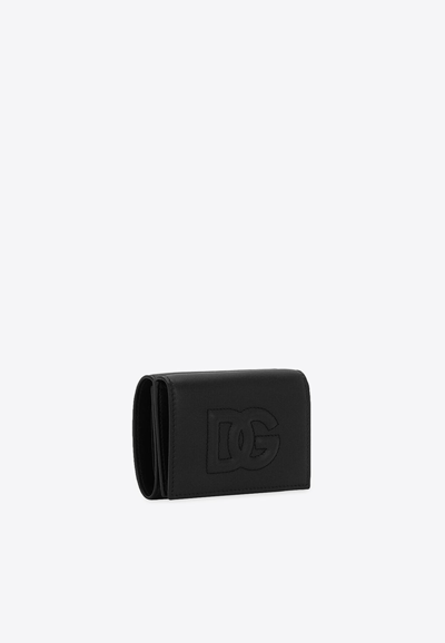 Dolce & Gabbana Black Leather Wallet In Black