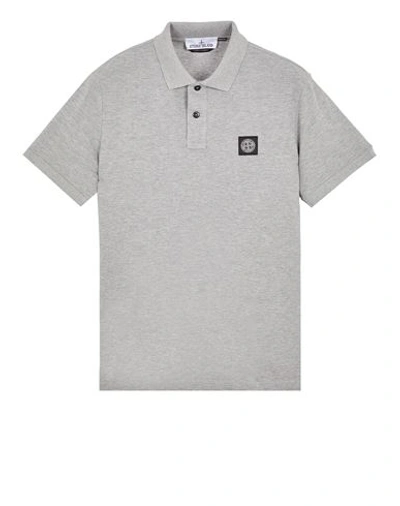 Shop Stone Island Polo Vert Coton, Élasthanne In Green