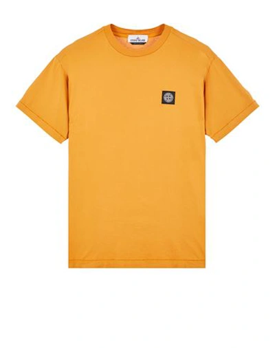 Shop Stone Island T-shirt Manches Courtes Rouge Coton In Red