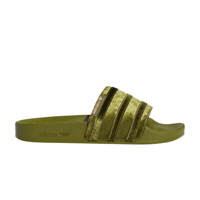 Pre-owned Adidas Originals Wmns Adilette Slide 'orbit Green'