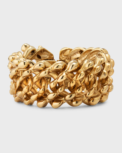 Shop Oscar De La Renta Teardrop Chain Bracelet In Gold