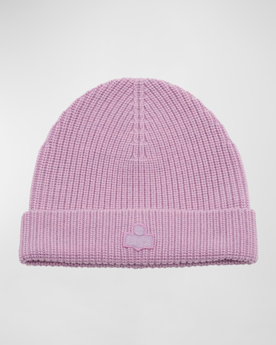 Shop Isabel Marant Bayle Merino Wool Beanie In Light Pink