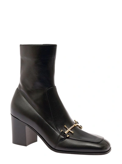 Shop Saint Laurent Elbio 75 Boot In Black