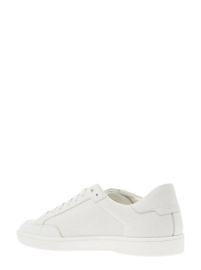 Shop Saint Laurent Sl/10 Low Top Sneake In White