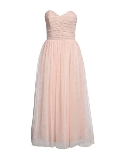 Shop Simona Corsellini Woman Midi Dress Light Pink Size 6 Polyester
