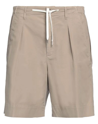Shop Cellar Door Man Shorts & Bermuda Shorts Beige Size 32 Cotton, Elastane