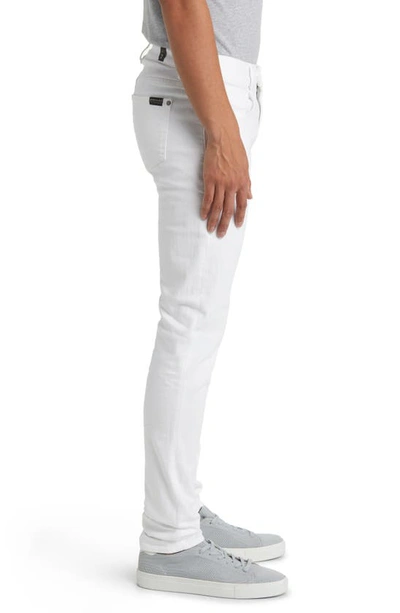 7 For All Mankind Luxe Performance Plus Slimmy Tapered Slim Fit Jeans In White In Em White