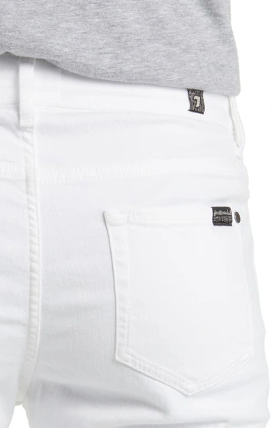7 For All Mankind Luxe Performance Plus Slimmy Tapered Slim Fit Jeans In White In Em White