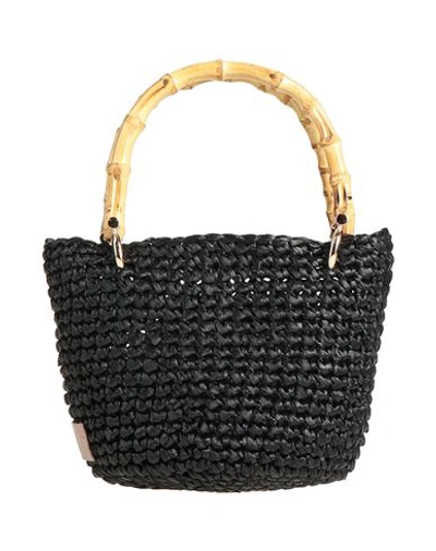 Shop Chica Woman Handbag Black Size - Viscose, Bamboo