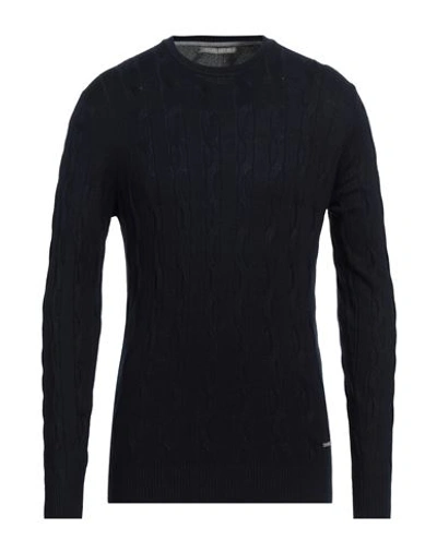 Shop Primo Emporio Man Sweater Midnight Blue Size Xxl Viscose, Nylon