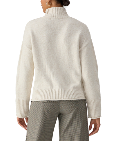 Shop Sanctuary Women's Turtleneck Cable-knit Sweater In Toasted Marshmellow