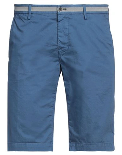 Shop Mason's Man Shorts & Bermuda Shorts Azure Size 36 Cotton, Elastane In Blue