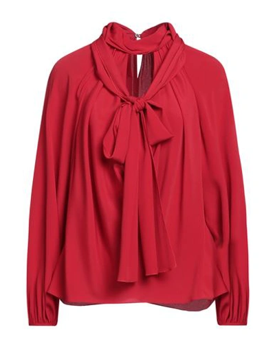 Shop N°21 Woman Shirt Red Size 2 Acetate, Silk