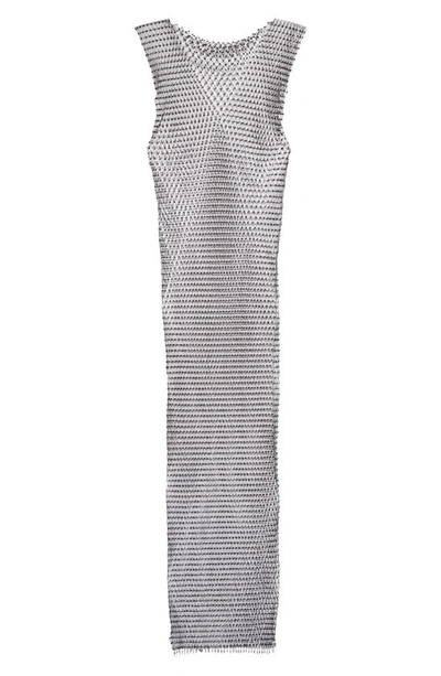 Shop Noisy May Xenia Sleeveless Net Dress In Black Detail Silver
