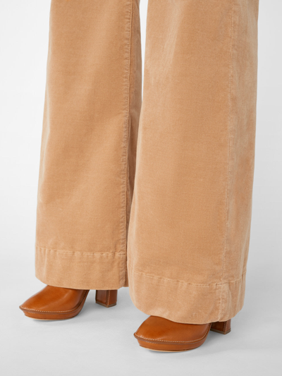 Shop Frame Le Hardy Wide Leg Corduroy Jeans In Brown