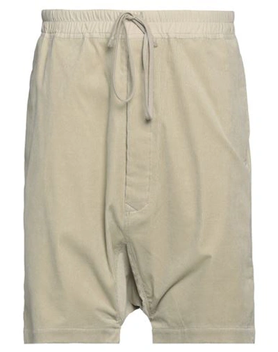 Shop Rick Owens Drkshdw Drkshdw By Rick Owens Man Shorts & Bermuda Shorts Light Grey Size Xl Cotton, Elastane