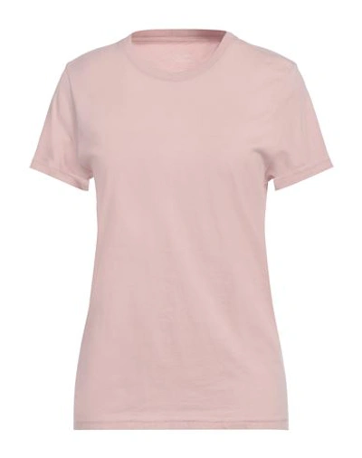 Shop Colorful Standard Woman T-shirt Light Pink Size S Organic Cotton