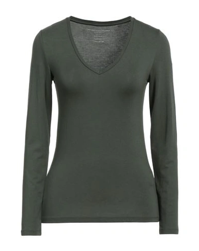 Shop Majestic Filatures Woman T-shirt Green Size 1 Viscose, Elastane