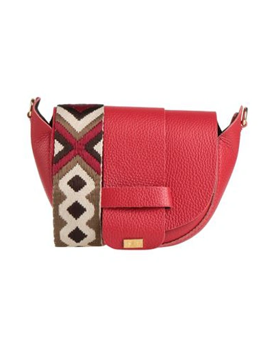 Tsd12 Woman Cross-body Bag Red Size - Soft Leather In Red