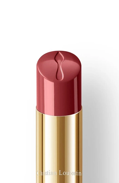 Shop Christian Louboutin Rouge Stiletto Glossy Shine Lipstick In Rosewoodlove 387s