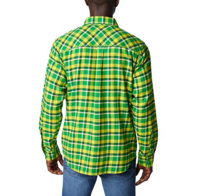 Shop Columbia Green Oregon Ducks Flare Gun Flannel Long Sleeve Shirt