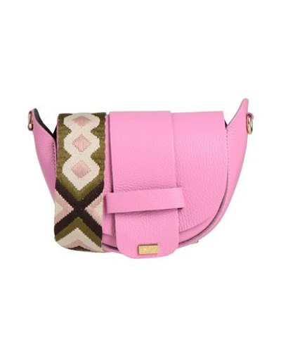 Tsd12 Woman Cross-body Bag Pink Size - Soft Leather In Pink