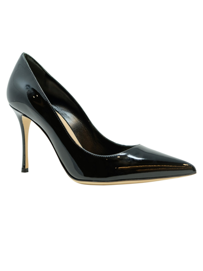 Shop Sergio Rossi Patent Leather Pumps In Black