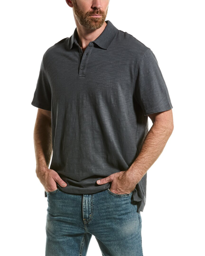 Shop Vince Polo Shirt In Grey