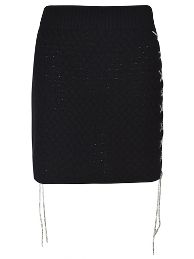 Shop Giuseppe Di Morabito Knitted Mini Skirt In Black