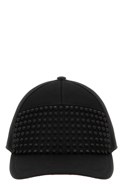 Shop Christian Louboutin Men 'enky Spikes' Cap In Black