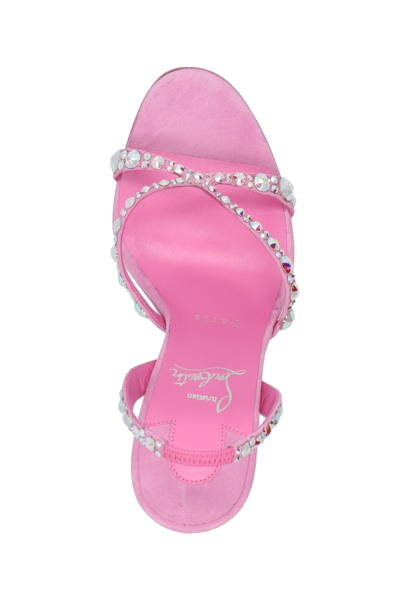 Shop Christian Louboutin Women 'emilie Strass' Sandals In Pink