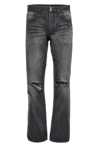 Shop Givenchy Men Straight Fit Jeans In Gray