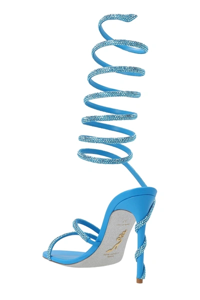 Shop René Caovilla Women 'margot' Sandals In Blue