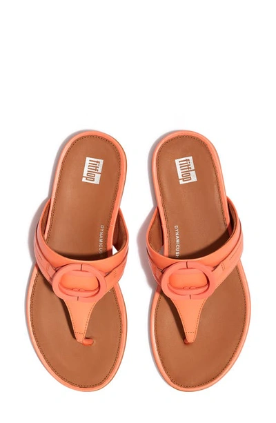 Shop Fitflop Gracie Flip Flop Sandal In Sunshine Coral