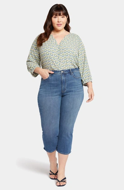 Nydj Joni High Waist Relaxed Capri Jeans In Blue