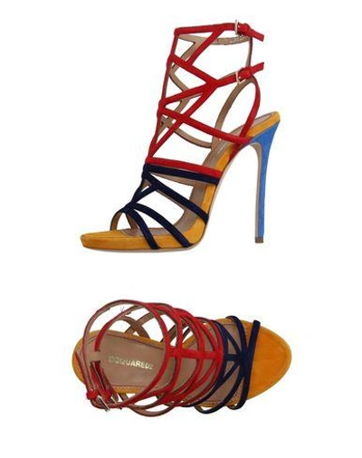 Shop Dsquared2 Sandals In Red