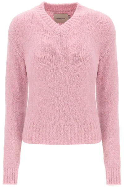 Shop Paloma Wool Baby V-neck Sweater In Pink