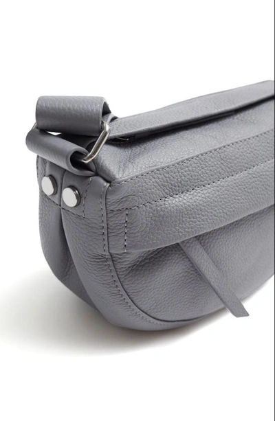 Shop & Other Stories Mini Leather Crossbody Bag In Light Grey